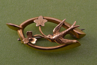 9ct Gold Edwardian Brooch