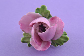 Porcelain Flower Brooch