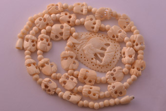 Bone Vintage African Necklace