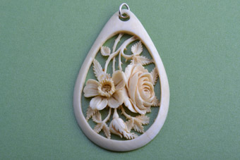 Ivory Victorian Pendant