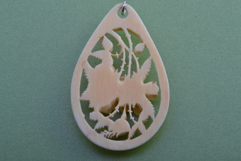 Ivory Victorian Pendant