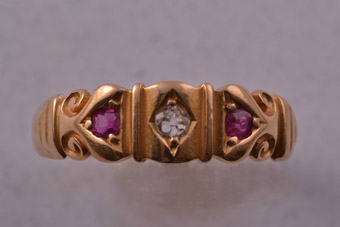 Gold Victorian Gypsy Ring