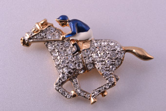 Enamel Vintage Brooch