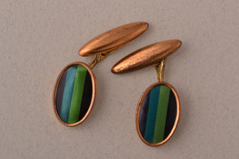 Gilt 1930's Cocktail Cufflinks