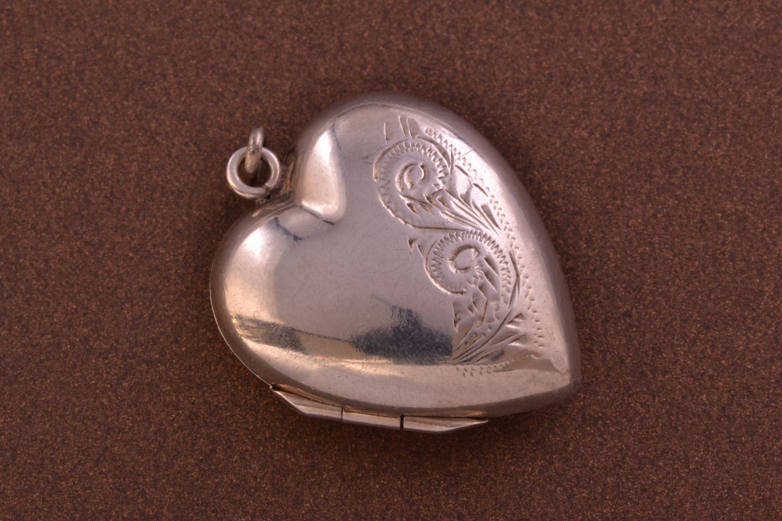 Vintage Silver Opening Heart Locket