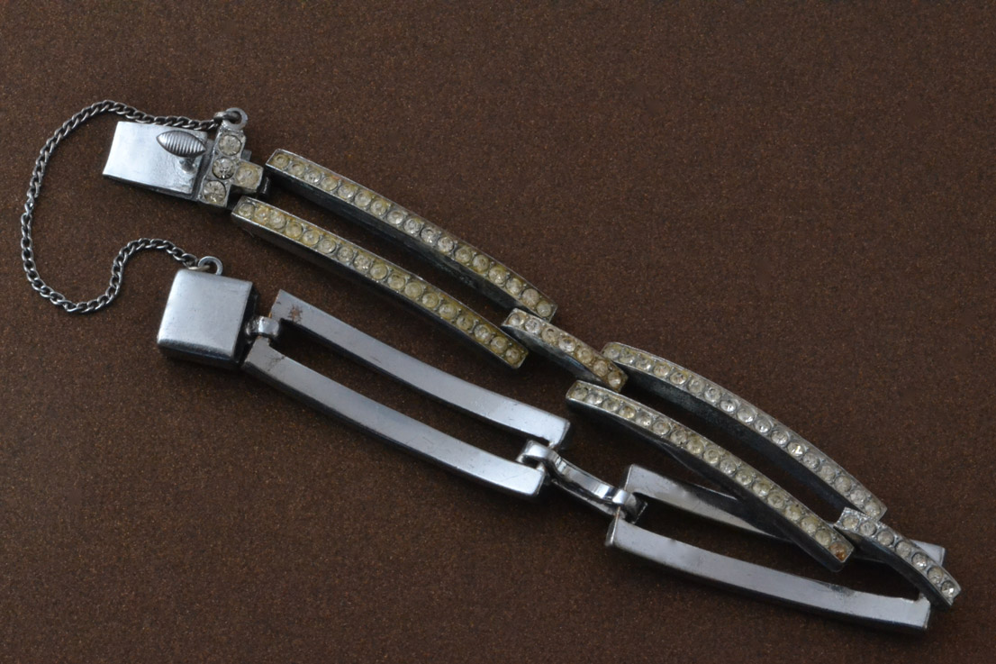 1950's Bracelet With Channel Set Diamanté 