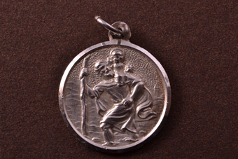 Vintage Silver Saint Christopher Charm