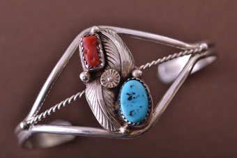 Silver Navajo Cuff Bangle