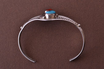 Silver Navajo Cuff Bangle