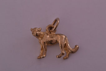 Gold Cheetah Charm