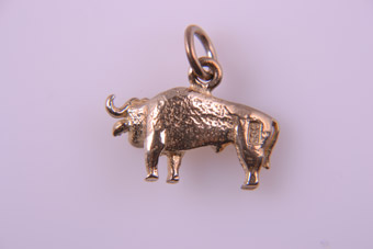 Gold Buffalo Charm