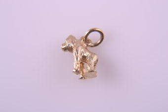 Gold Baboon Charm