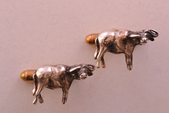 African Buffalo Cufflinks