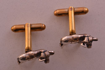 African Buffalo Cufflinks