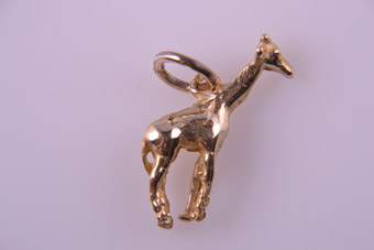 Gold Giraffe Charm