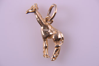 Gold Giraffe Charm