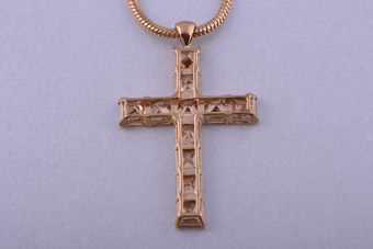 Gilt Modern Cross