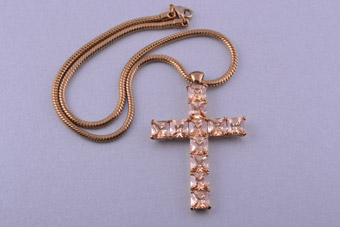 Gilt Modern Cross