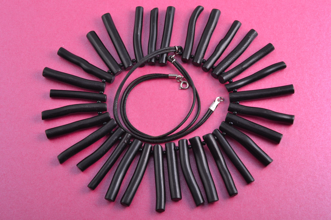Necklace With Black Beads