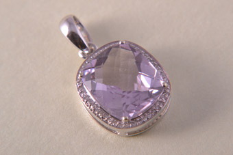 9ct White Gold Pendant