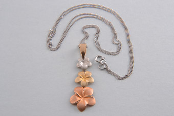9ct Gold Modern Pendant 