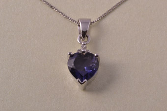 Gold Modern Heart Pendant