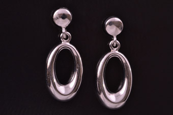 9ct White Gold Earrings
