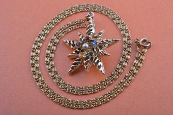 Vintage Gilt Pendant