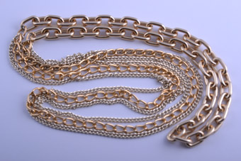 Gilt 1980's Chain Necklace
