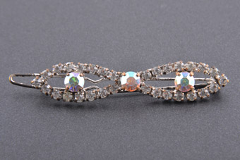 1950's Hair Clip With Rhinestones