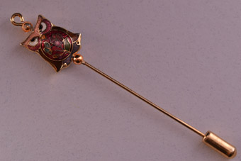 Vintage Owl Stick Pin