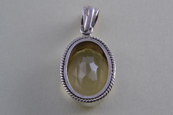 Silver Modern Pendant