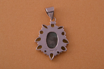 Silver Modern Pendant 