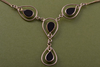 Silver Modern Necklace 