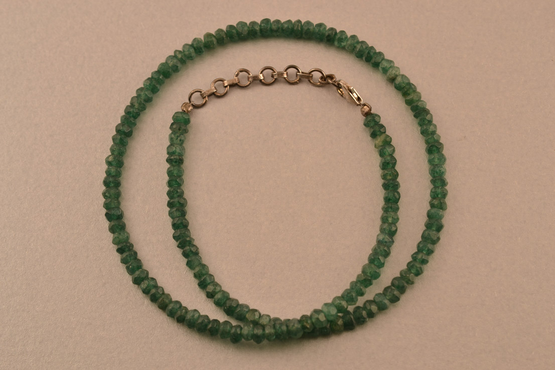 Modern Necklace With Silver And Aventurine