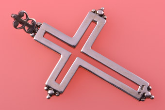 Silver Modern Cross