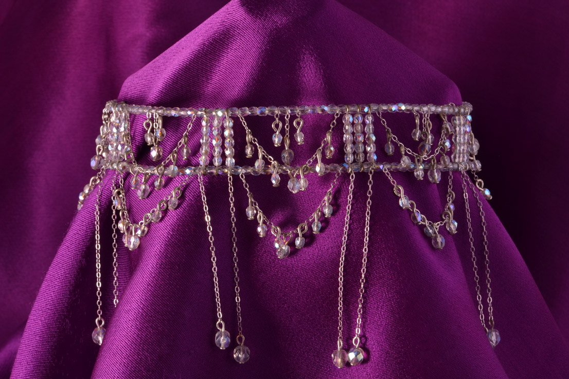 Modern Choker Necklace With Crystal Beads | Modern Jewellery | Amanda