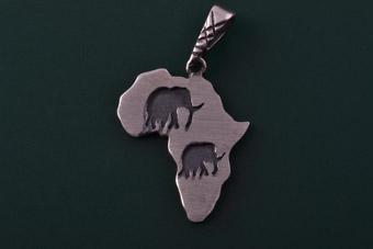 Silver African Charm