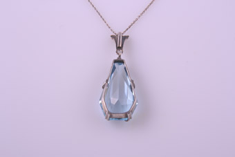 Silver Art Deco Pendant