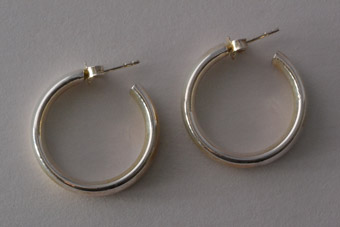 Silver Modern Earrings