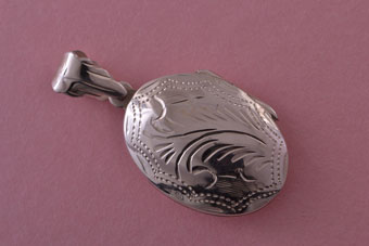 Silver Modern Locket