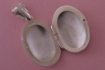 Silver Modern Locket