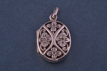 Silver Modern Locket