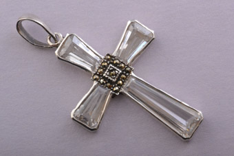 Silver Modern Cross