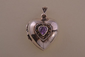 Silver Modern Locket