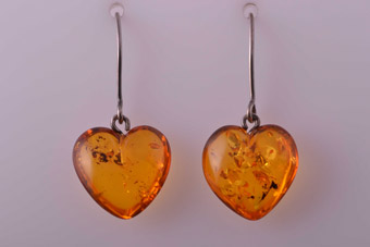 Amber Drop Earrings