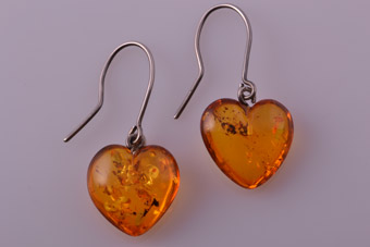 Amber Drop Earrings