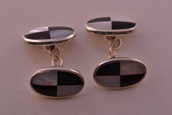 Silver Modern Cufflinks