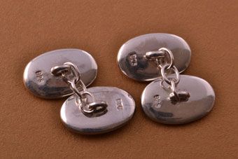 Silver Modern Cufflinks