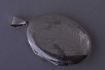 Silver Modern Locket